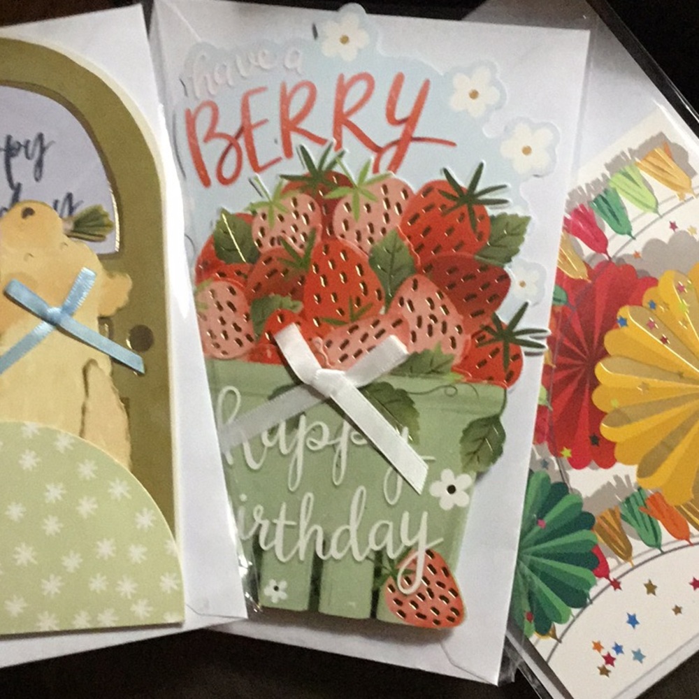 Pop up Birthday Greeting Cards set of 3